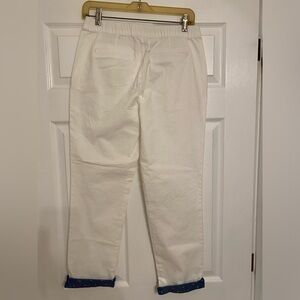 Laura Scott ankle pant with stretch waistband